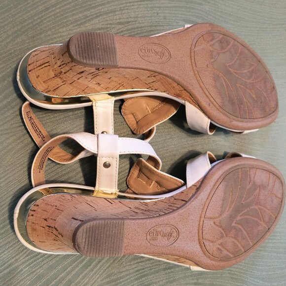 White Eurosoft sandals by Sofft, size 8 1/2 - Picture 5 of 8